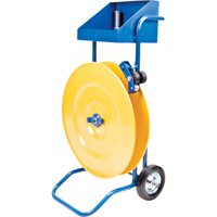 Strapping Dispenser, Polyester/Steel/Polypropylene Straps, 16"/8" Core Dia., 3"/8"/6" Roll Width Absolute Business Supply