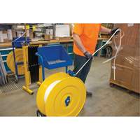 Strapping Dispenser, Polyester/Steel/Polypropylene Straps, 16"/8" Core Dia., 3"/8"/6" Roll Width Absolute Business Supply
