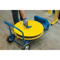 Strapping Dispenser, Polyester/Steel/Polypropylene Straps, 16"/8" Core Dia., 3"/8"/6" Roll Width Absolute Business Supply