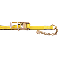 Ratchet Straps, Chain Anchor, 3" W x 30' L, 5400 lbs. (2450 kg) Working Load Limit Absolute Business Supply