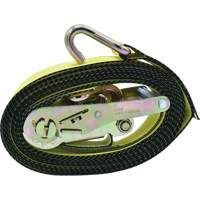 Tendeurs d'arrimage &agrave; cliquet, Crochet en J, 2" , 16' , Charge d'utilisation max. 10 000 lb Absolute Business Supply