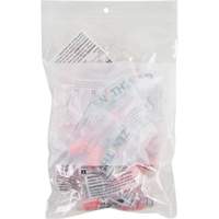 White Block Poly Bags, Reclosable, 9" x 6", 2 mils Absolute Business Supply