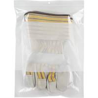 White Block Poly Bags, Reclosable, 12" x 9", 2 mils Absolute Business Supply