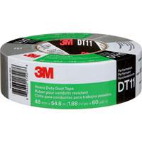 DT11 Heavy-Duty Duct Tape, 11 mils, Silver, 48 mm (2") x 55 m (180') Absolute Business Supply