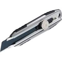 Knife with Ratchet Lock, 18 mm, Carbon Steel, Heavy-Duty, Aluminum Handle Absolute Business Supply