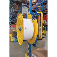 Strapping Dispenser, Polyester/Steel/Polypropylene Straps, 16"/8" Core Dia., 3"/8"/6" Roll Width Absolute Business Supply