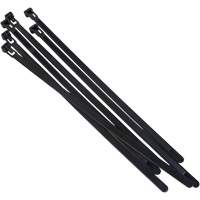 Re-Usable Cable Tie, 8" Long, 50 lbs. Tensile Strength, Black Absolute Business Supply