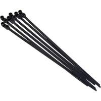 Screw-In Cable Tie, 8" Long, 50 lbs. Tensile Strength, Black Absolute Business Supply