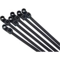 Screw-In Cable Tie, 8" Long, 50 lbs. Tensile Strength, Black Absolute Business Supply