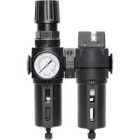 Filter/Regulator & Coalescing Filter Modulair 300 with Standard Bowl & Manual Drain, 3/8" NPTF, 150 PSI, 5.12 fl. oz. Capacity Absolute Business Supply