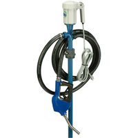 Trousse de pompe pour baril EFP-40 avec moteur S1 avec accessoires pour fluide d&eacute;chappement diesel (DEF), Polypropyl&egrave;ne/Acier inoxydable Absolute Business Supply