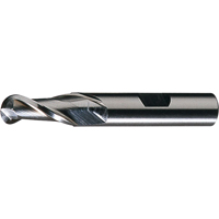 CLEVELAND Centre Cutting Ball Nose Single End Finishers, 1/2" Dia., 2 Flutes, High Speed Steel Absolute Business Supply
