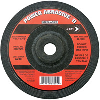 Meule POWER ABRASIVE A24R, 7" x 1/4", Arbre 7/8", Type T27 Absolute Business Supply