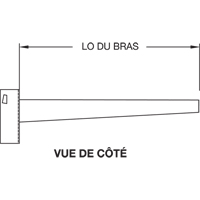 Colonne en porte-&agrave;-faux, Double, 4" la x 10' h Absolute Business Supply