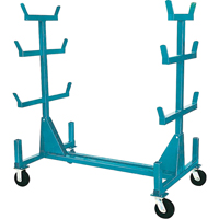 Supports mobiles pour tuyaux & barres, Acier, 34" la x 61" p x 58" h, Capacit&eacute; de 1000 lb Absolute Business Supply