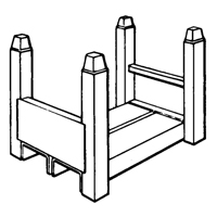 Supports empilables mobiles, 15" la x 22" p, Capacit&eacute; de 5600 lb Absolute Business Supply