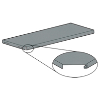 &eacute;tag&egrave;res &agrave; corni&egrave;res perfor&eacute;es - Tablettes, Acier galvanis&eacute;, 48" la x 18" p Absolute Business Supply