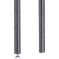 MONTANT ETAGERE STYLISEE14 1/2"H,VERRE FUME Absolute Business Supply