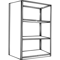 &eacute;l&eacute;ment de rayonnage Interlok, Acier, Sans boulons, De base, 36" la x 76" h x 24" p Absolute Business Supply