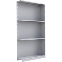 Interlok Shelving Unit, Steel, Boltless, Add-On, 48" W x 88" H x 24" D Absolute Business Supply