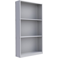&eacute;l&eacute;ment de rayonnage Interlok, Acier, Sans boulons, De base, 48" la x 88" h x 24" p Absolute Business Supply