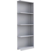 &eacute;l&eacute;ment de rayonnage Interlok, Acier, Sans boulons, Ajout, 36" la x 100" h x 24" p Absolute Business Supply