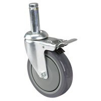 Roulette pour &eacute;tag&egrave;re en treillis chromat&eacute; Absolute Business Supply