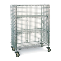 Chariots en treillis m&eacute;tallique, Chrom&eacute;, 21-1/2" x 68-1/2" x 40", Capacit&eacute; 500 lb Absolute Business Supply