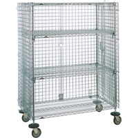 Chariots de s&eacute;curit&eacute;, Chrom&eacute;, 21-1/2" x 68-1/2 x 50-1/2", Capacit&eacute; 500 lb Absolute Business Supply