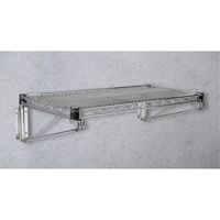 Direct Wall Mount for Chromate Wire Shelving, Single Bracket, 200 lbs. Capacity, 14" D Absolute Business Supply