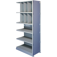 Interlok Shelving Unit, Steel, Boltless, Add-On, 48" W x 88" H x 12" D Absolute Business Supply