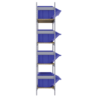 &eacute;tag&egrave;res larges avec bacs g&eacute;ants en plastique, Acier, Sans boulons, Capacit&eacute; 800 lb, 66" la x 72" h x 18" p Absolute Business Supply