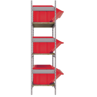 &eacute;tag&egrave;res larges avec bacs g&eacute;ants en plastique, Acier, Sans boulons, De base, 66" la x 60" h x 18" p Absolute Business Supply