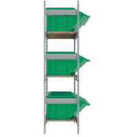 &eacute;tag&egrave;res larges avec bacs g&eacute;ants en plastique, Acier, Sans boulons, De base, 66" la x 60" h x 18" p Absolute Business Supply
