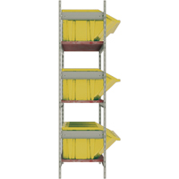 &eacute;tag&egrave;res larges avec bacs g&eacute;ants en plastique, Acier, Sans boulons, De base, 66" la x 60" h x 18" p Absolute Business Supply