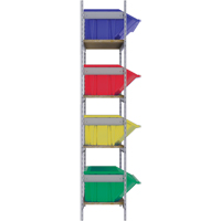 &eacute;tag&egrave;res larges avec bacs g&eacute;ants en plastique, Acier, Sans boulons, De base, 66" la x 72" h x 18" p Absolute Business Supply