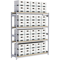 &eacute;tag&egrave;re-classeur de grande largeur, Acier, 4 Tablettes, 72" la x 18" p x 84" h Absolute Business Supply