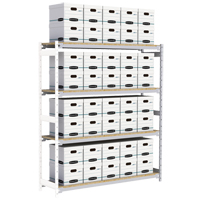 &eacute;tag&egrave;re-classeur de grande largeur, Acier, 4 Tablettes, 72" la x 18" p x 84" h, Ensemble Ajout Absolute Business Supply