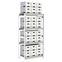 &eacute;tag&egrave;re-classeur de grande largeur, Acier, 4 Tablettes, 42" la x 18" p x 84" h, Ensemble Ajout Absolute Business Supply