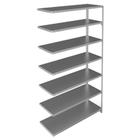 &eacute;l&eacute;ment de rayonnage, Acier galvanis&eacute;, Montant &agrave; fente, Ajout, 48" la x 84" h x 18" p Absolute Business Supply