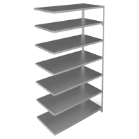 &eacute;l&eacute;ment de rayonnage, Acier galvanis&eacute;, Montant &agrave; fente, Ajout, 48" la x 84" h x 24" p Absolute Business Supply