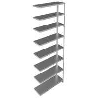 &eacute;l&eacute;ment de rayonnage, Acier galvanis&eacute;, Montant &agrave; fente, Capacit&eacute; 400 lb, 36" la x 96" h x 12" p Absolute Business Supply