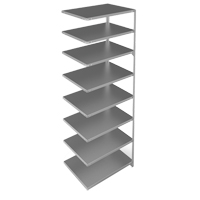 &eacute;l&eacute;ment de rayonnage, Acier galvanis&eacute;, Montant &agrave; fente, Ajout, 36" la x 96" h x 24" p Absolute Business Supply