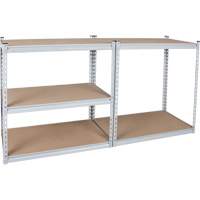 Rayonnage robuste, Acier, Sans boulons, Capacit&eacute; 1200 lb, 48" la x 72" h x 18" p Absolute Business Supply