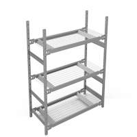 &eacute;tag&egrave;re de grande largeur, Acier, Sans boulons, Capacit&eacute; 1340 lb, 42" la x 60" h x 18" p Absolute Business Supply