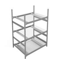 &eacute;tag&egrave;re de grande largeur, Acier, Sans boulons, De base, 42" la x 60" h x 32" p Absolute Business Supply