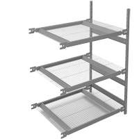 &eacute;tag&egrave;re de grande largeur, Acier, Sans boulons, Capacit&eacute; 1340 lb, 42" la x 60" h x 32" p Absolute Business Supply