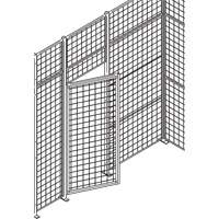 Porte basculante standard pour cloison en treillis m&eacute;tallique, 3' la x 7' h Absolute Business Supply