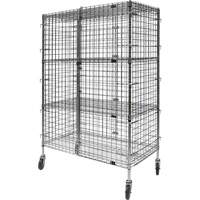 Chariot de s&eacute;curit&eacute;, Chrom&eacute;, 48" x 69" x 24", Capacit&eacute; 500 lb Absolute Business Supply