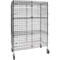 Chariot de s&eacute;curit&eacute;, Chrom&eacute;, 48" x 69" x 24", Capacit&eacute; 500 lb Absolute Business Supply
